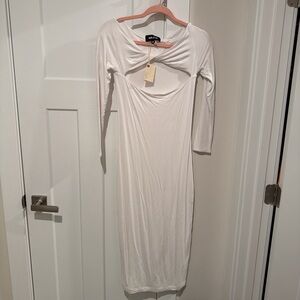 Ser.o.ya Elegant White Midi Dress